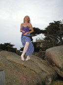 Monterey pines pose